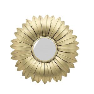 Alta demanda, espejo de pared de forma redonda moderno personalizado, Metal y madera con acabado de latón para la decoración de la sala de estar del hogar - Product Image 1