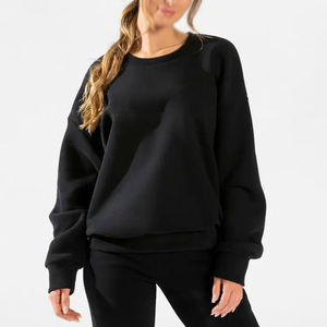 Wholesale Custom Logo Cotton Oversized Women Gym Hoodies Women Gym CLothing Workout Training Pullover Hoodie For Women - Product Image 1