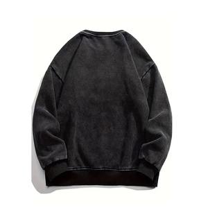 OEM Vente en gros Streetwear personnalisé Pulls à capuche Sweatshirts Acide Délavé au soleil Délavé Fabricants de sweats à capuche vierges - Product Image 2