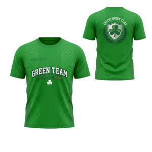 T-Shirt Unisex Personalizzata per San Patrizio, Club dei Scherzi, Grafica Leprechaun, Divertente Quadrifoglio Irlandese Verde, Personalizzabile Promozionale - Product Image 2