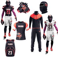 Venta al por mayor logotipo personalizado uniforme de fútbol americano estilo único deportes uniforme de fútbol americano conjuntos de casa y fuera