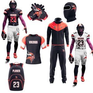 Vente en gros d'uniformes de football américain avec logo personnalisé, style unique, ensembles d'uniformes de football américain à la maison et à l'extérieur - Product Image 6