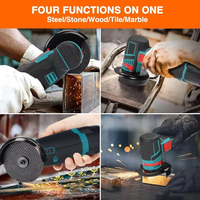 Meuleuse d'angle sans fil portable 12V Mini lame de 3 pouces avec batterie au lithium rechargeable pour polir les carreaux de métal bois PVC