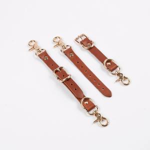 Fabricant personnalisé BDSM Bondage ceinture et cuisse poignets cuir de vachette différentes couleurs BDSM-0060 - Product Image 4