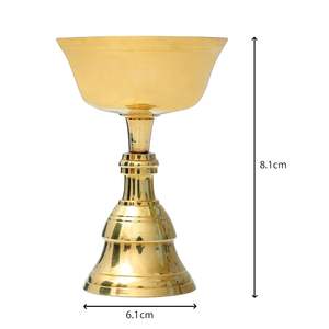Traditionnel Kuber Deepak, article décoratif pour la maison et le bureau, en laiton, Dhan Kuber Diya pour les festivals et la prière quotidienne pour Diwali, lot de 6 - Product Image 4