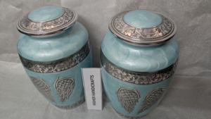 Forest Serenity Metal Cremation <b>Urn</b> - <b>Large</b> Adult Funeral <b>Urn</b> for Ashes - Manufacturer Wholesale Memorial <b>Urns</b> Supplies - Product Image 6