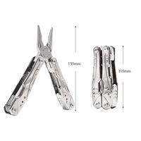 Pince de protection multi-outils 13 en 1 comprenant un tournevis pour le camping, la pêche, l'alpinisme et le bricolage.