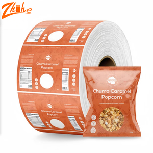 Custom Logo Food Grade Aluminum Foil <b>Plastic</b> <b>Packaging</b> Film Roll Stock Film Croissant Bread Bags <b>Packaging</b> Sachet Roll Film - Product Image 2