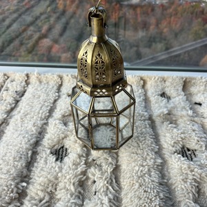 Decorative Metal Gold Hanging <b>Lantern</b> Ambient <b>Light</b> Suitable for <b>Indoor</b> and Outdoor Event Decorations Handcrafted From India - Product Image 2