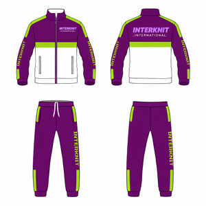 Conjunto Deportivo de Dos Piezas para Hombre, Estilo Vintage, Impermeable, Lavado Ácido, Bloques de Color en Contraste, Chaqueta con Cierre y Pantalones, Corte Regular - Product Image 6