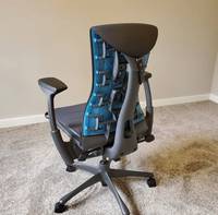 Chaise de bureau ergonomique moderne Miller X à dossier mi-haut, pivotante, pour cadre dirigeant, avec structure en acier, siège rembourré en tissu, hauteur réglable, noire