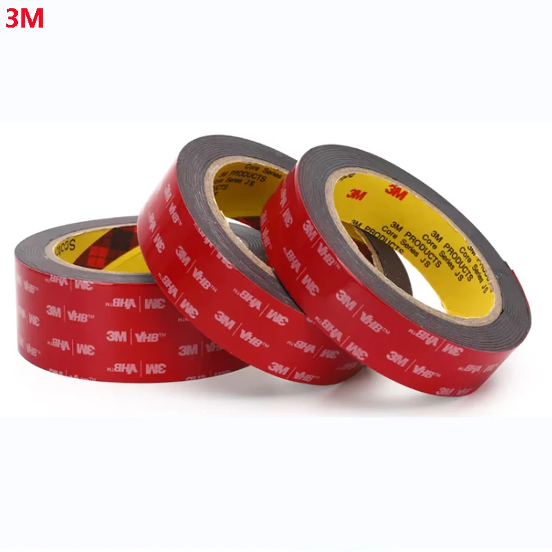 Original 1.1mm 3m vhb 5952 Double-Sided Adhesive Tape 12mm X 5m Black 3m 5952 vhb Double Sided Tape for Heavy-duty Mounting Tape