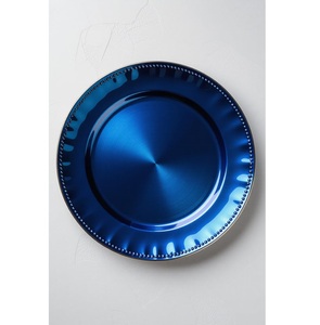 Assiette de présentation en acier inoxydable écologique, finition argentée, vaisselle de luxe pour mariage et banquet - Product Image 5