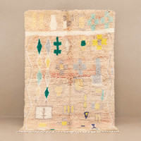 Tapis marocains en laine noués à la main personnalisés au meilleur prix Tapis à motifs géométriques colorés du fournisseur indien