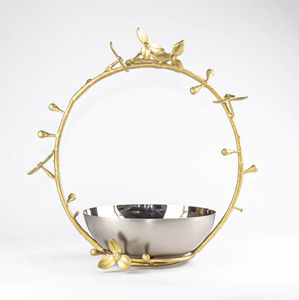 Wooden Metal Serving Bowl High Quality Bowl Platter for Dates Nuts Fruits Serving <b>Table</b> <b>Top</b> Decor Usage in Parties - Product Image 5