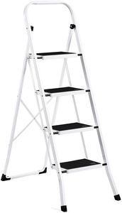 Lightweight Aluminum <b>Folding</b> <b>Ladder</b> with Safe <b>Platform</b> for Daily Use - Product Image 1