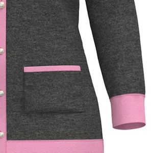 Pull en tricot acrylique gris (couleur hiver) personnalisable avec broderie, pour sororité, université, collège, unisexe - Product Image 6