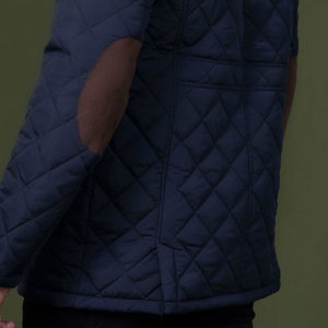 Veste longue matelassée personnalisable par le fabricant direct, col montant, manches longues, style urbain d'hiver, vêtements de neige, ODM haut de gamme, bleu - Product Image 6