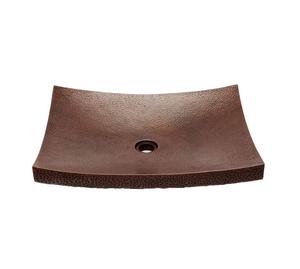 Nouveau 18 "Prescenio Évier de bar ovale en cuivre Cuisine Comptoir en cuivre Double paroi Évier en cuivre fait main Personnalisé Fabricant Fournisseur - Product Image 3