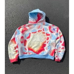 Personnalisé Street Wear Femmes Hommes 500 Gsm Heavyweight Acid Wash Faded Distressed Patch Hoodie Pour Hommes - Product Image 3