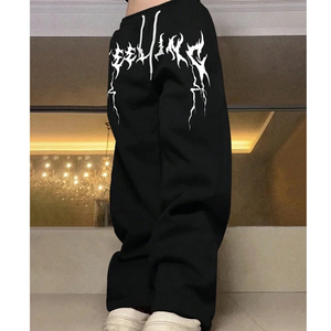 Modern Men's Printed Sweatpants Custom Logo-Waterproof Breathable Polyester/Cotton Blend <b>Elastic</b> Waist Multi-Pocket High Street - Product Image 1