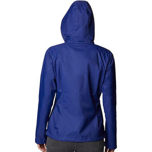 Nouveauté Vestes de randonnée pour hommes en polyester imperméable à lettres imprimées noires Respirantes Coupe-vent Veste de pluie - Product Image 3