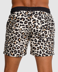 Pantalones cortos de baño ligeros de secado rápido para hombre con cordón bañadores deportivos de malla estampados ecológicos patrón sólido impermeable - Product Image 4