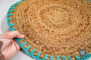 Set de table en jute tressée 40 x 40 cm, vaisselle écologique, tapis de table pour la salle à manger, vente en gros, export, naturel - Product Image 4