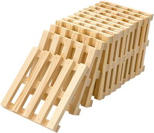 Palettes en bois de qualité industrielle, en bois dur, pour l'expédition, durables, réutilisables, empilables, faciles à manipuler, palettes de sol commerciales - Product Image 6