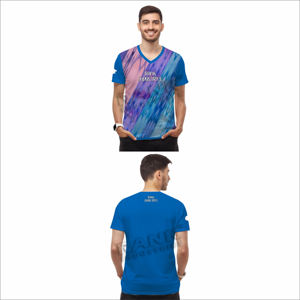 100% algodón ropa de verano Camiseta holgada para hombres logotipo personalizado impreso uso al aire libre hombres camisetas - Product Image 5