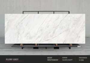 Designs muraux contemporains élégants utilisant des finitions en dalles de porcelaine grises à haute brillance de 1200x2400 mm - Product Image 2