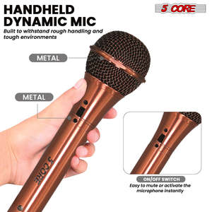 ไมโครโฟนไดนามิก 5Core XLR สำหรับคาราโอเกะ ร้องเพลงในสตูดิโอ ไมค์แบบมือถือ - Product Image 3