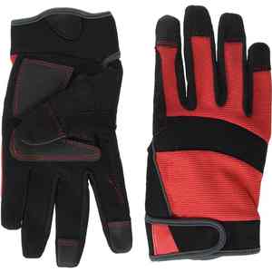 ถุงมือช่างหนังวัวลายหนังกลับถุงมือขับรถตัดป้องกันการกระแทก - Product Image 2