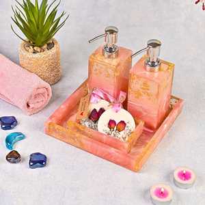 ชุดห้องน้ำสี่ชิ้นทำจากเรซิ่นสำหรับห้องน้ำและห้องสุขาในโรงแรมในบ้าน - Product Image 1
