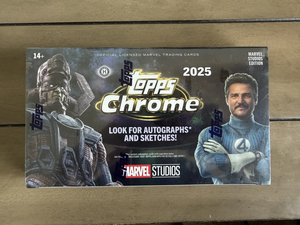 2025 Toppss <b>Chrome</b> Marvel Studios Hobby <b>Box</b> FACTORY SEALED - Product Image 2