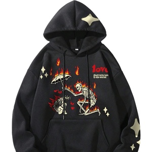 Pull Hommes Imprimé À Capuche Polaire Confortable Sweat Pour Hommes 100% Coton À Capuche Logo Personnalisé À Capuche - Product Image 1