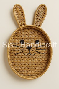 Accesorios de decoración del hogar de mimbre de alta calidad, Natural jacinto de agua, colgante de pared, Pascua moderna única, Vietnam directo - Product Image 6