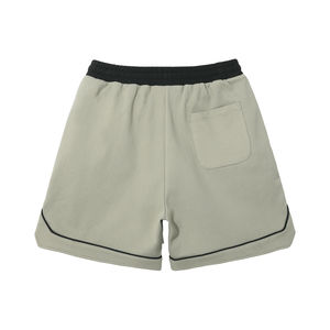 Pantalones cortos de algodón de rizo francés de alta calidad para hombre, pantalones cortos con cordón elástico de estilo informal de Color sólido 100% personalizados - Product Image 3