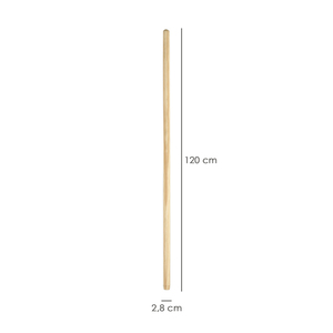 Manico in legno per spazzola da spazzamento con filettatura 1200 x O/ 28 mm. - Product Image 2