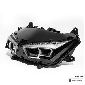 AJ LIGHT DESIGN AJ6-HD-4WW Faro Delantero LED de 4 Ojos para Motocicleta, 50W, Luz Alta Blanca Natural, DRL con Señal de Giro para Cygnus X - Product Image 3