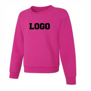 Sweat-shirt à col rond tissé sur mesure, coupe régulière, toucher doux, pull avec poignets et ourlet côtelés, logo frontal propre, design d'hiver unisexe - Product Image 2