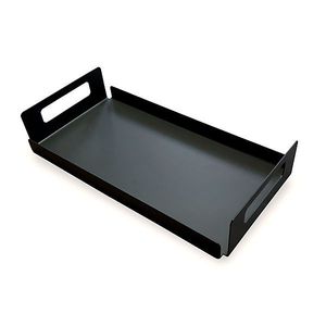Rectangular Black Platter With Metal Handles Titan Lighting Gold <b>Twig</b> Handle Different Metal Handicraft <b>Decorative</b> Tray - Product Image 2