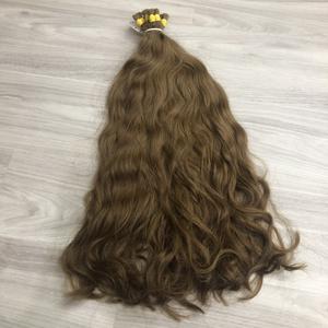 Extensiones de cabello humano ondulado natural Rubio, extensiones de cabello europeo, hermoso cabello teñido, Envío Mundial - Product Image 2