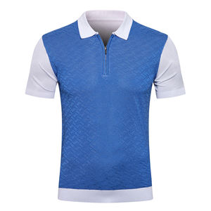 Camiseta Polo de Manga Corta Casual para Hombre de Primera Calidad, Nueva Moda, Bordado de Alta Calidad, Talla Grande, Sudadera con Capucha de Seda Elegante - Product Image 5