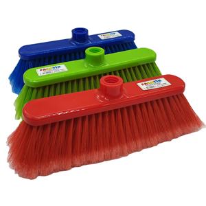 Tête de balai en plastique PP durable, brosse de nettoyage de sol colorée pour la maison et le jardin, balais et pelles à poussière en gros - Product Image 1