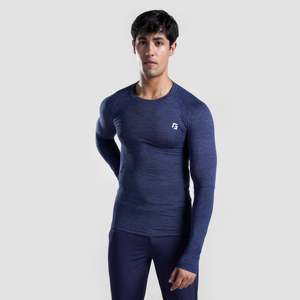 GA Navy Compression <b>Long</b> <b>Sleeves</b> 2.0 Men's <b>Undershirts</b> - Product Image 1