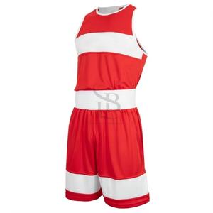 Haut de boxe en polyester personnalisé kit court gilet ensemble uniforme de boxe personnalisé nouveau design costume de sport uniforme de boxe en gros - Product Image 6