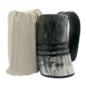 Jarra de cerveza de cuerno de búfalo hecha a mano de diseño único de cuerno para beber para restaurante de hotel en casa a precio razonable de exportación de la India por SE - Product Image 1