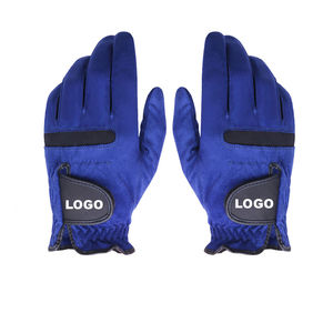 Vente chaude de gants de golf pour hommes avec un design unique en cuir véritable de couleur unie et de logo personnalisé pour une utilisation sportive - Product Image 2