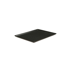 Assiette de service en porcelaine noire minimaliste Seasons 27x21 cm, design élégant - Product Image 2